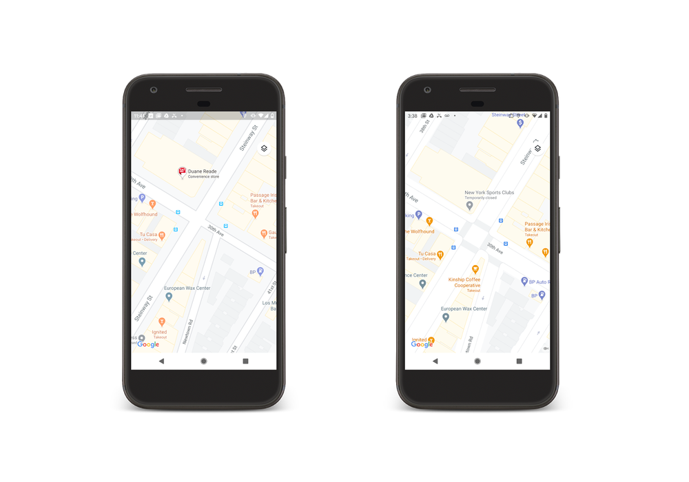 Google Maps ville détails © © Google