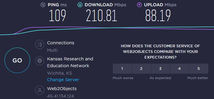 Speed Test NordVPN