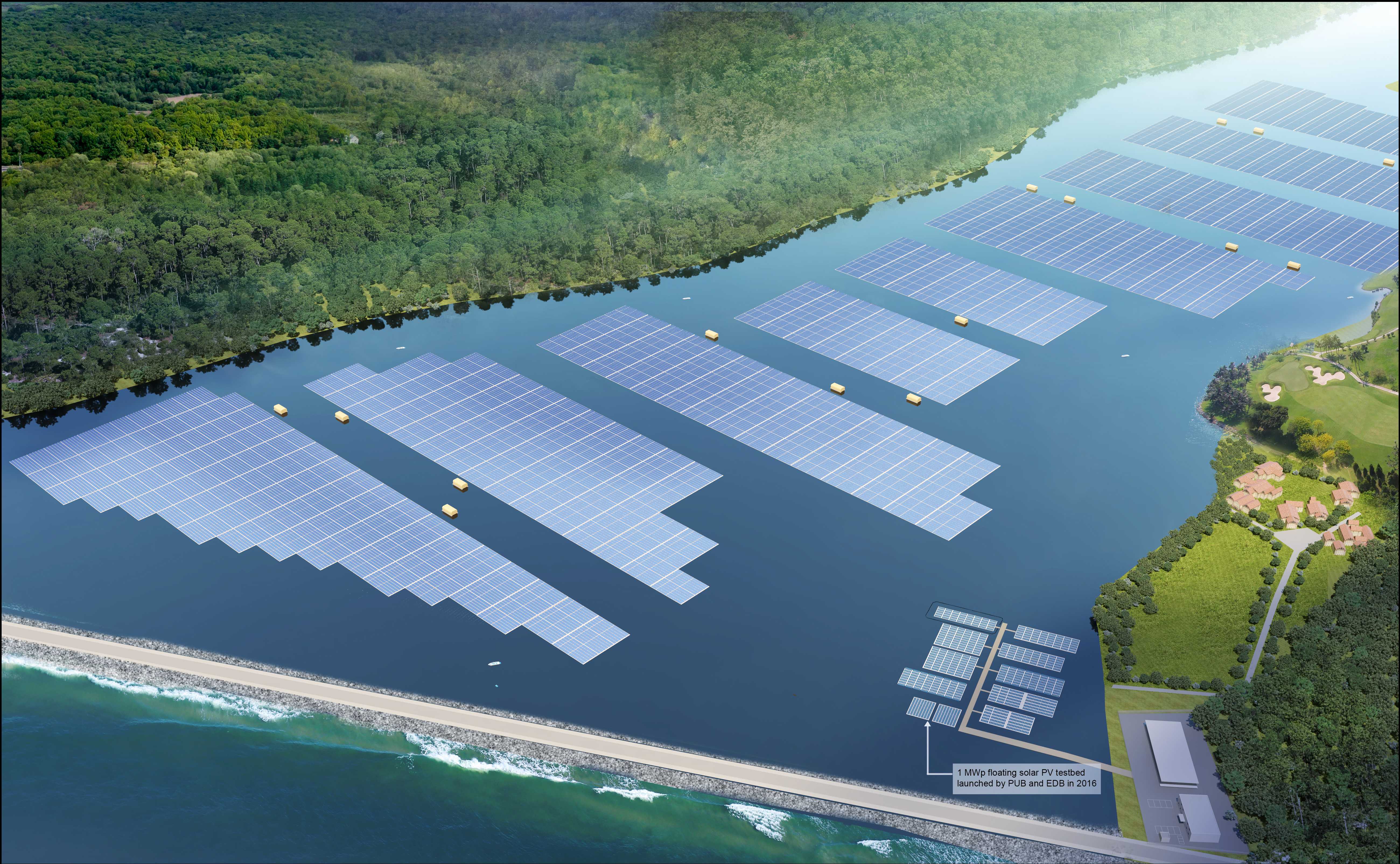 À Singapour, une ferme solaire équivalente à 45 terrains de foot va être construite
