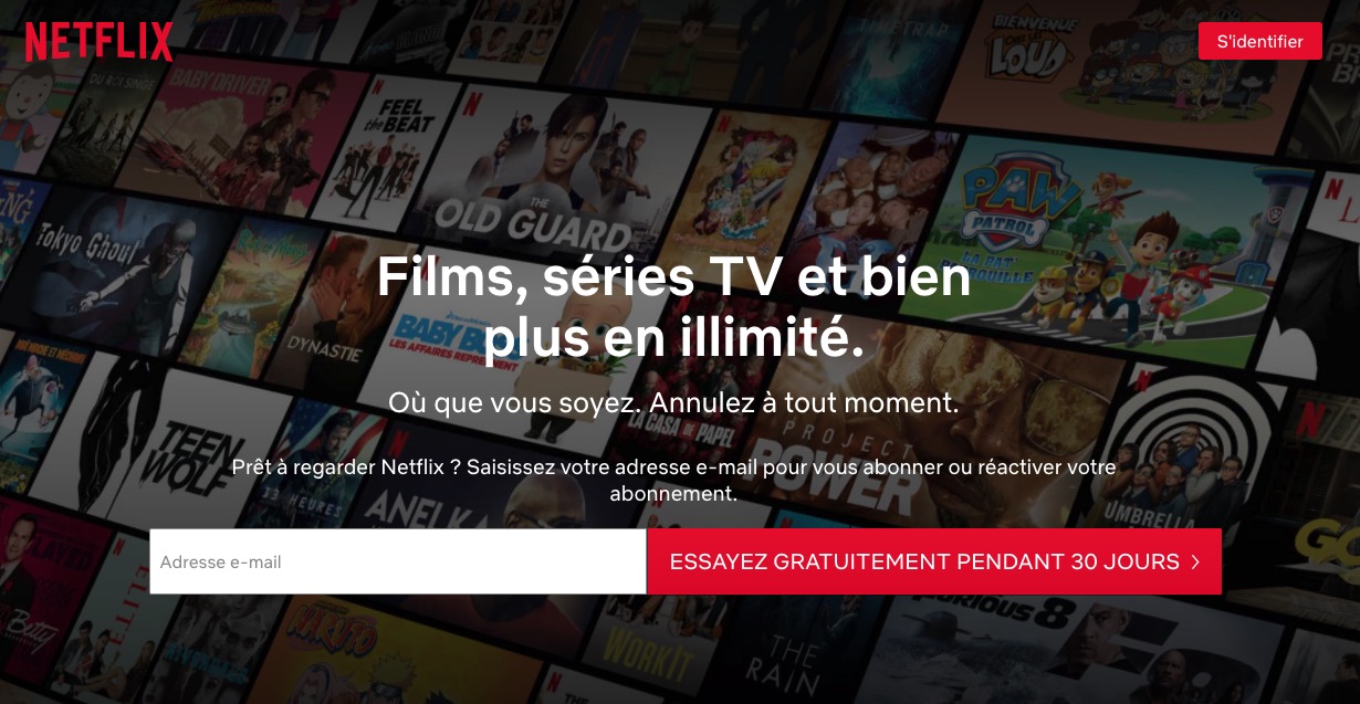 Netflix : c'est le retour de la période d'essai