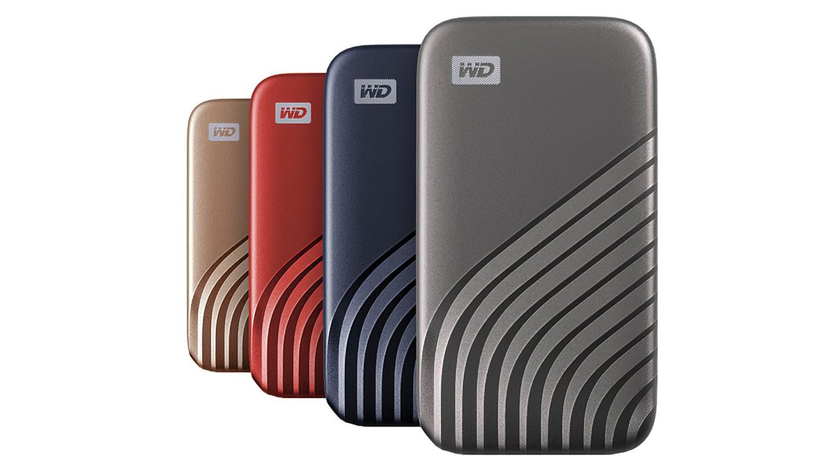 Les quatre coloris du My Passport SSD © Western Digital