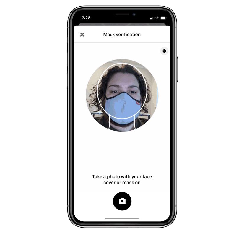 Uber va faire vérifier le bon port du masque des utilisateurs