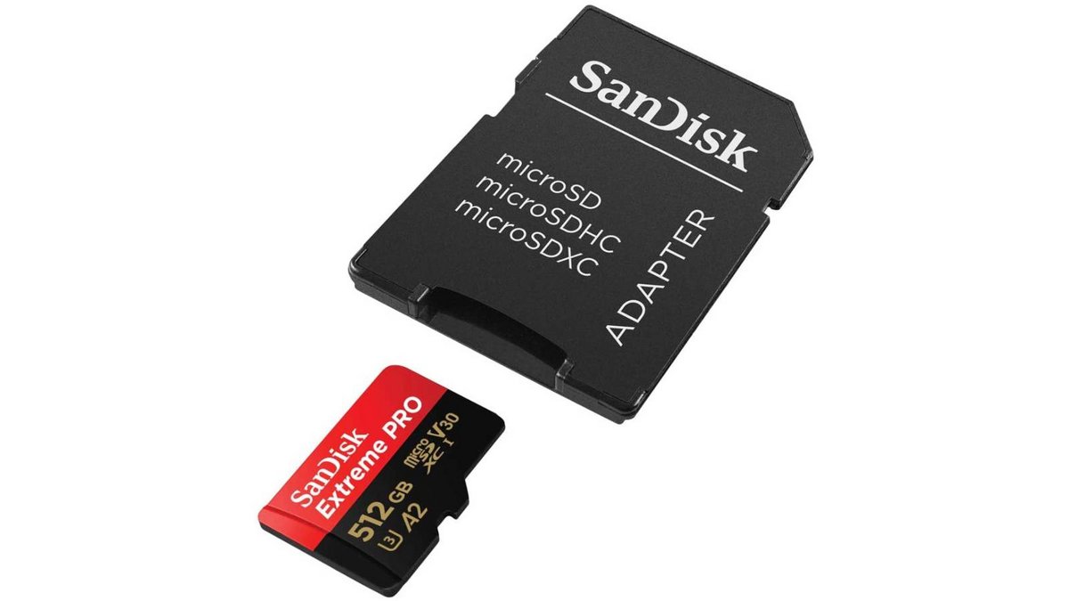 carte SanDisk Extreme PRO 512 Go avec adaptateur SD