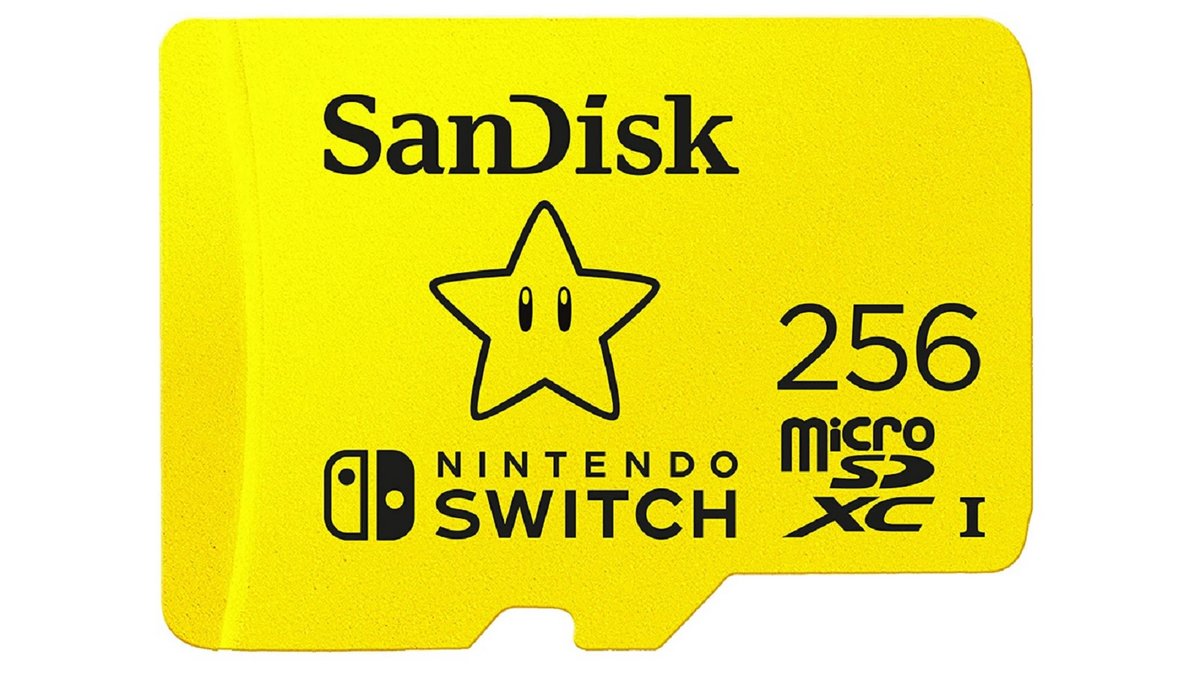 La carte microSDXC SanDisk Nintendo Switch 256 Go