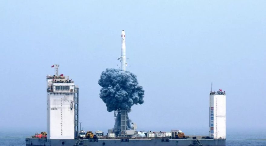La Chine construit une base de lancement astronautique offshore