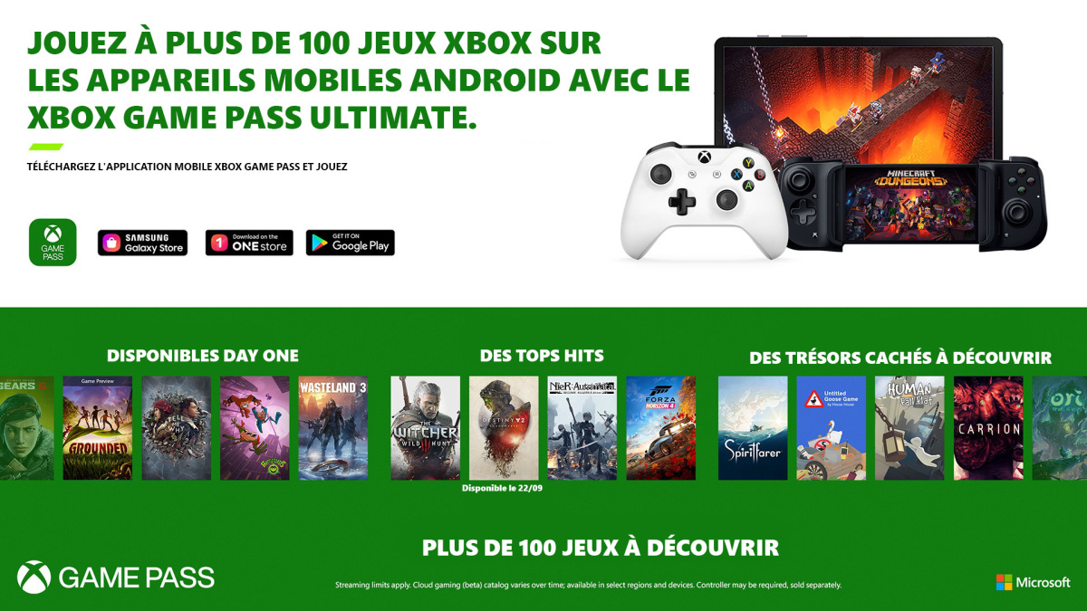 Microsoft ajoute le Cloud gaming au Xbox Game Pass Ultimate avec plus de 150 jeux compatibles