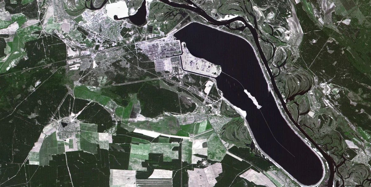 SPOT-1 Tchernobyl © CNES 1986, Distribution Airbus DS