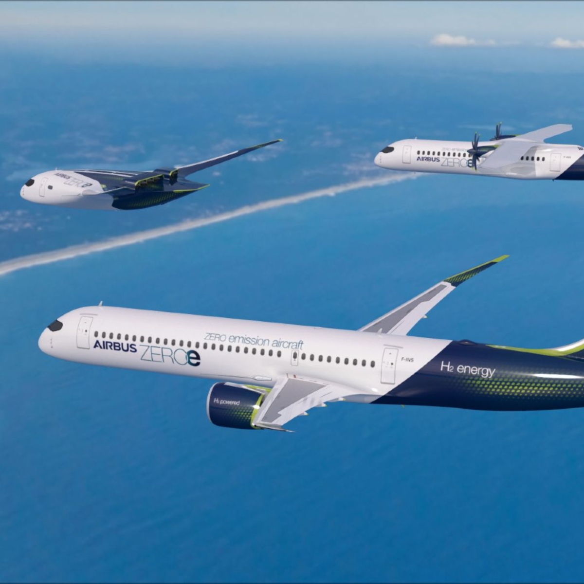 Airbus dévoile ses trois concepts d'avion à hydrogène, opérationnel d'ici 2035