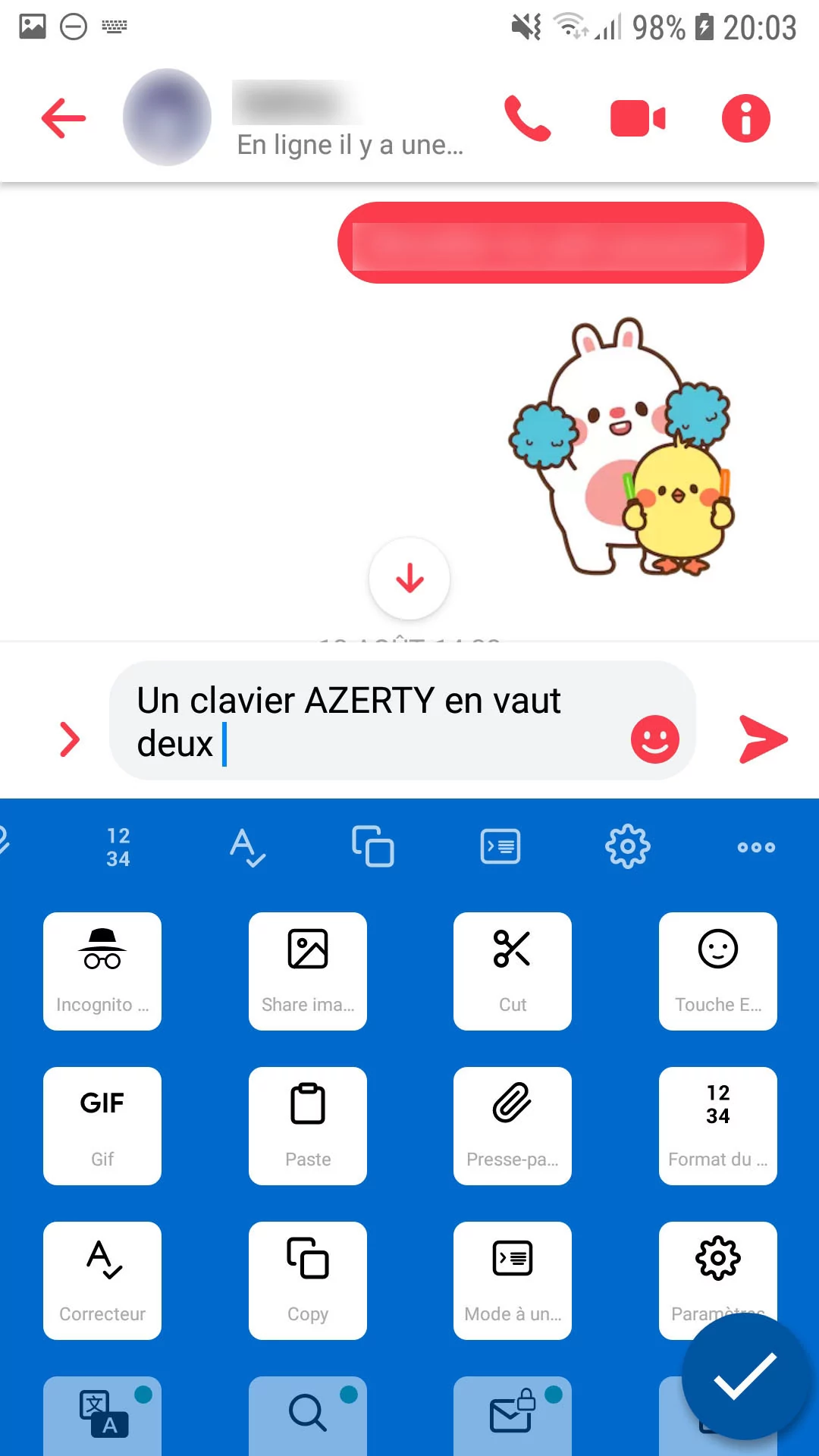 Stickers clavier graphique - Stickers Malin