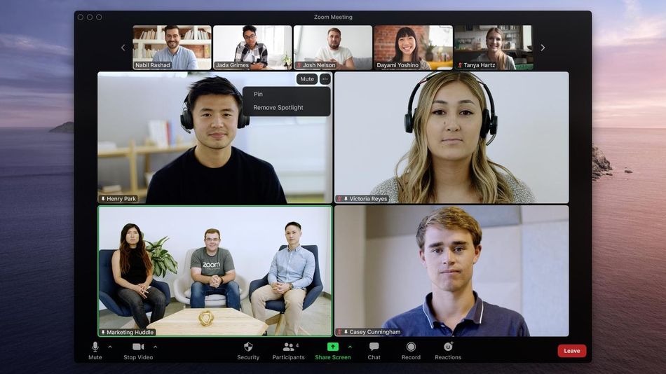 ZOOM permet désormais d'épingler plusieurs participants d'une conversation