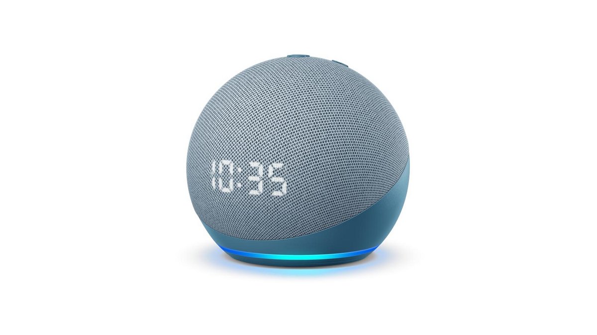 Amazon Echo Dot 2020 avec horloge