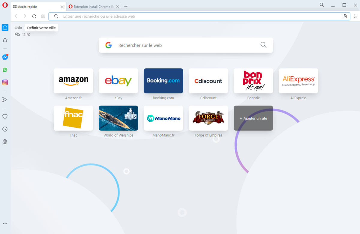 Extensions Chrome pour Opera