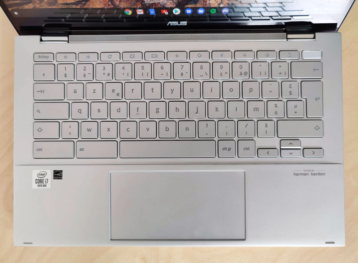 Clavier Asus Chromebook Flip C436 © Gabriel Manceau