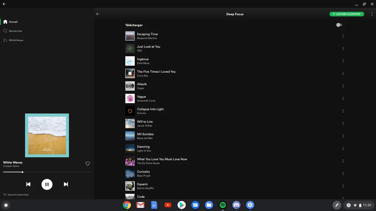 Spotify Asus Chromebook Flip C436 © Gabriel Manceau
