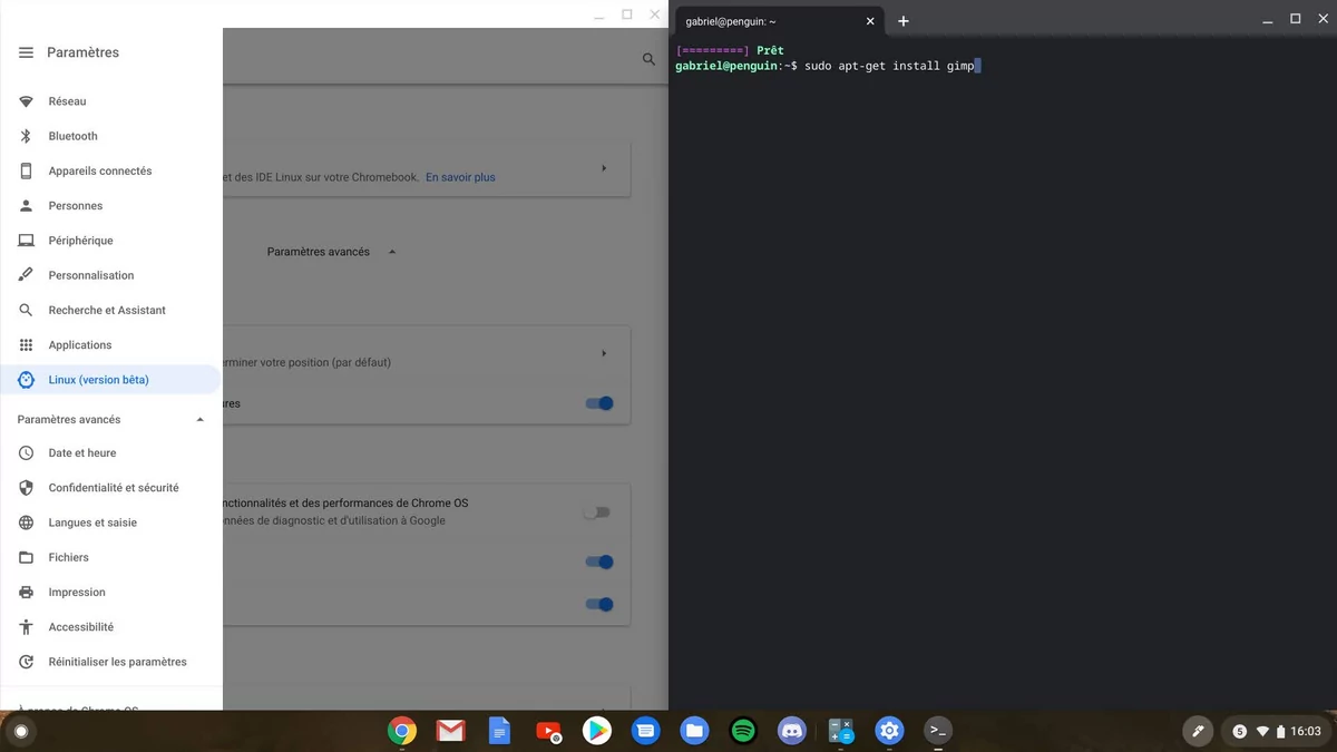 Linux Asus Chromebook Flip C436 © Gabriel Manceau
