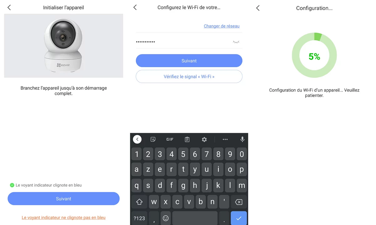 Ezviz C6N, une application simple © David Nogueira