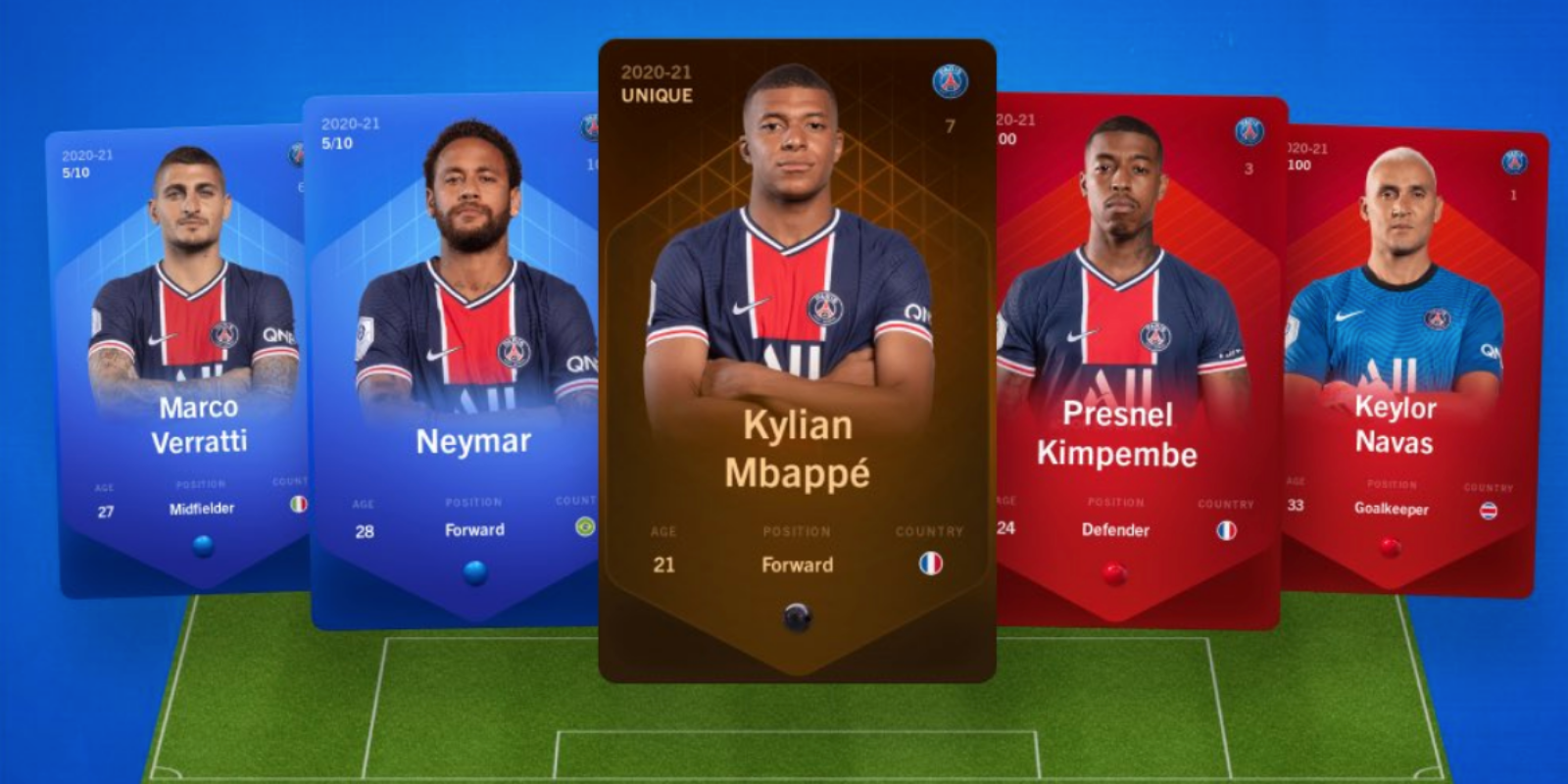 Des cartes de joueurs du PSG seront désormais collectionnables via la blockchain