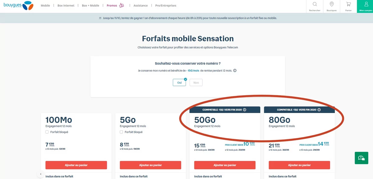 Bouygues Sensation 5G