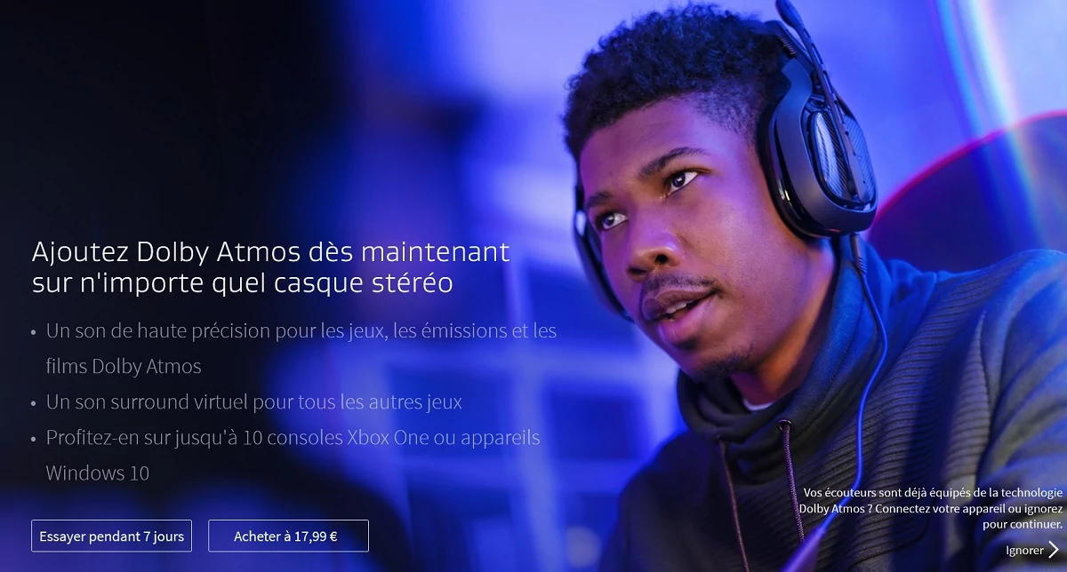 Dolby Atmos for headphones
