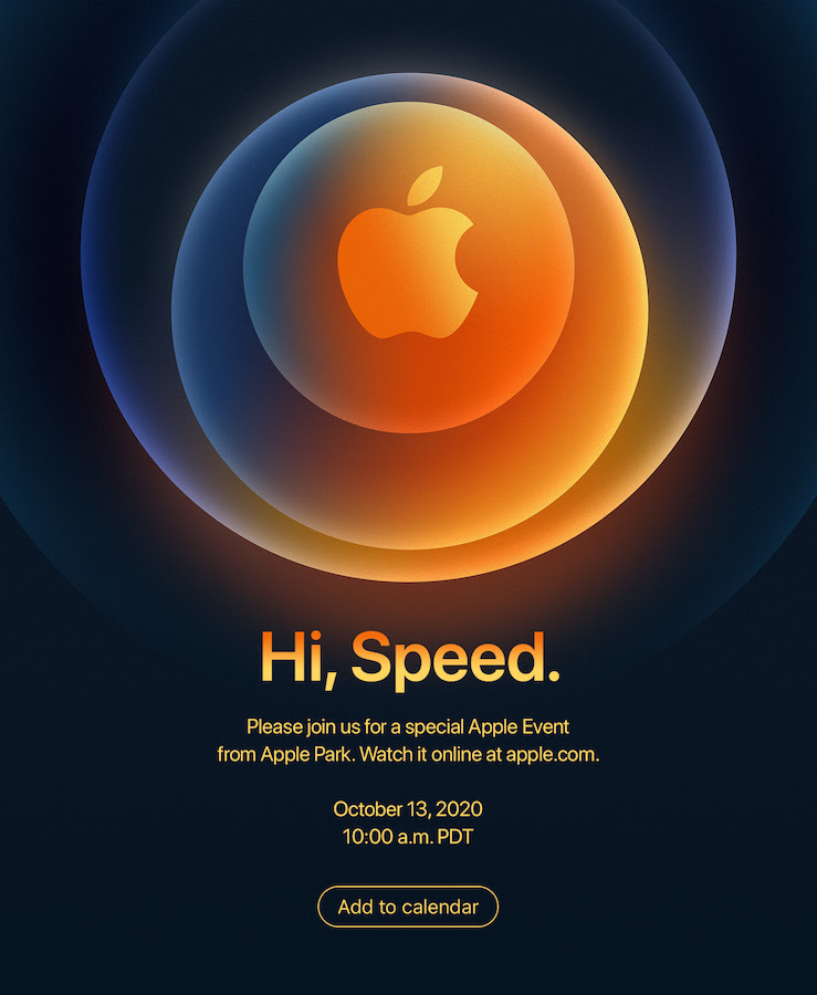 Apple Keynote 13 octobre 2020