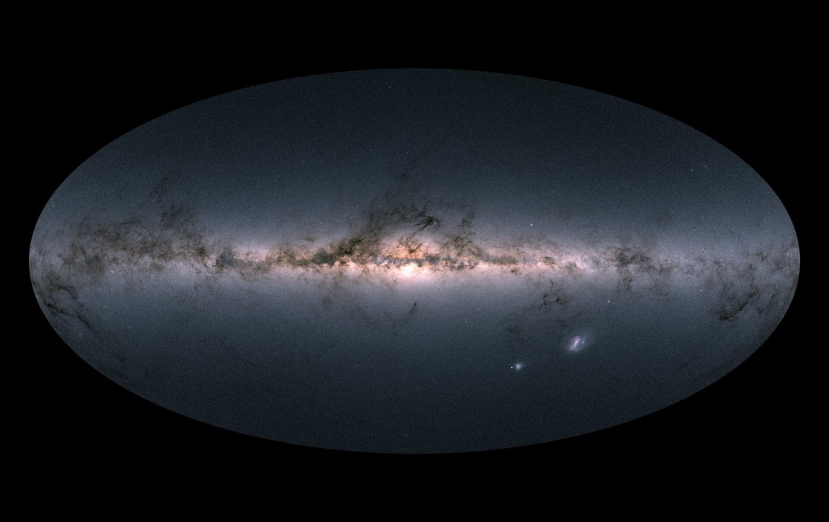 L'univers visible, observé par Gaia. Crédits ESA/Gaia/DPAC, CC BY-SA 3.0 IGO
