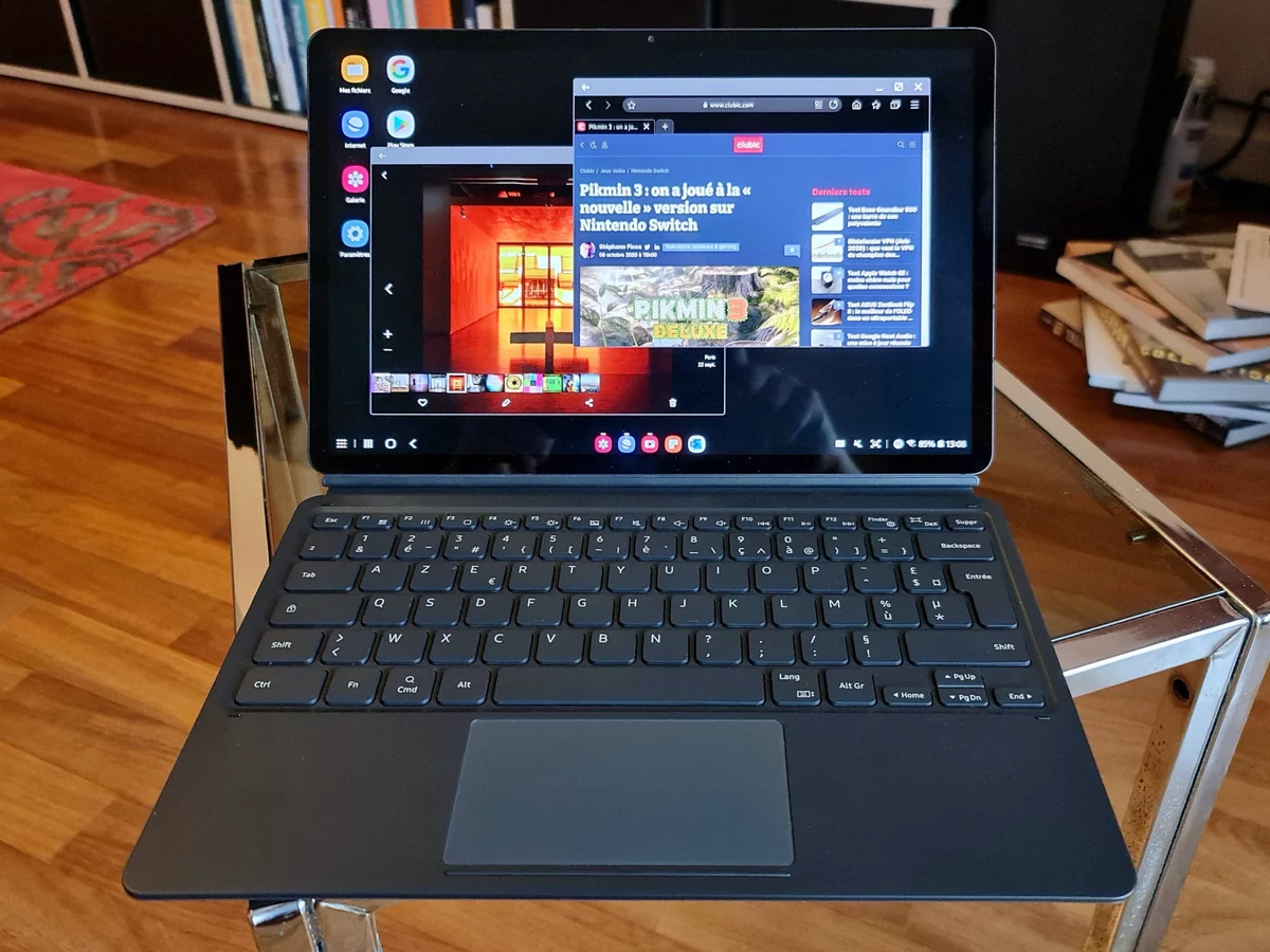 Galaxy Tab S7+ - avec clavier (DeX) © Clubic - Marc Mitrani