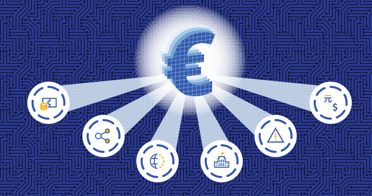 Logo de monnaie numérique de banque centrale.