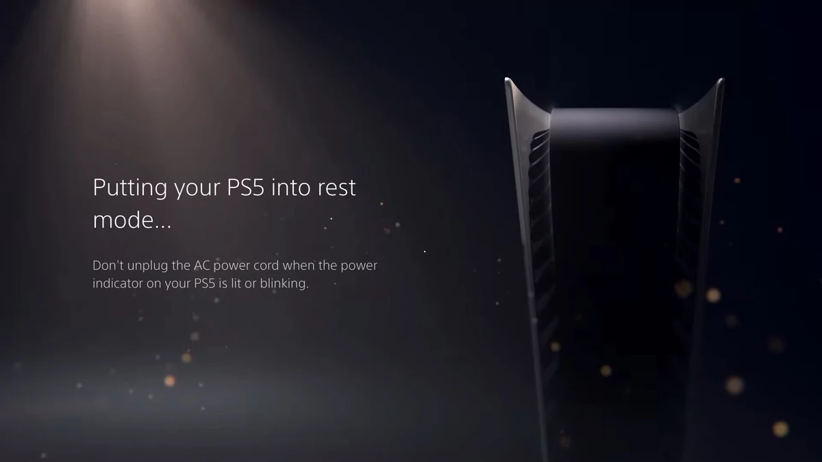 PS5 interface