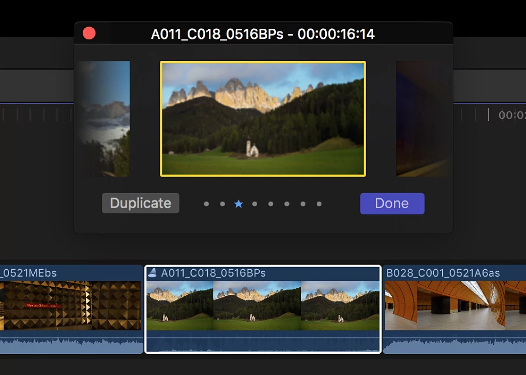 FCPX Audition © Apple