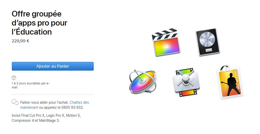 FCPX Prix © Apple