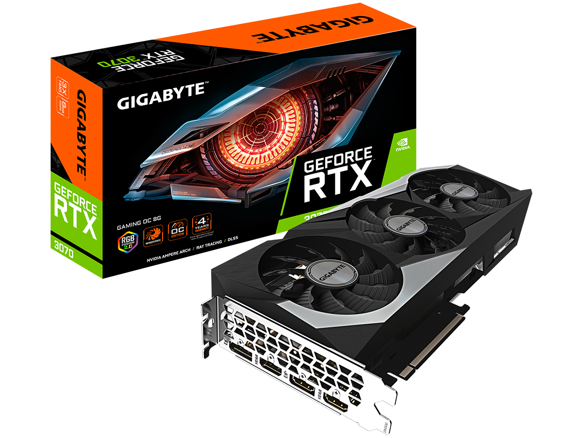 Gigabyte RTX 3070 Gaming OC 8G © Gigabyte