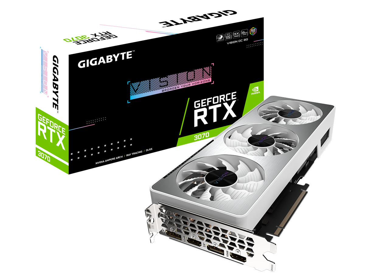 Gigabyte RTX 3070 Vision OC 8G © Gigabyte
