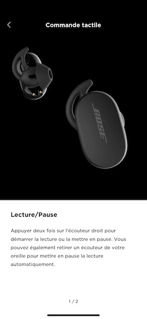 Bose QC Earbuds - tactile 1 © Clubic - MM