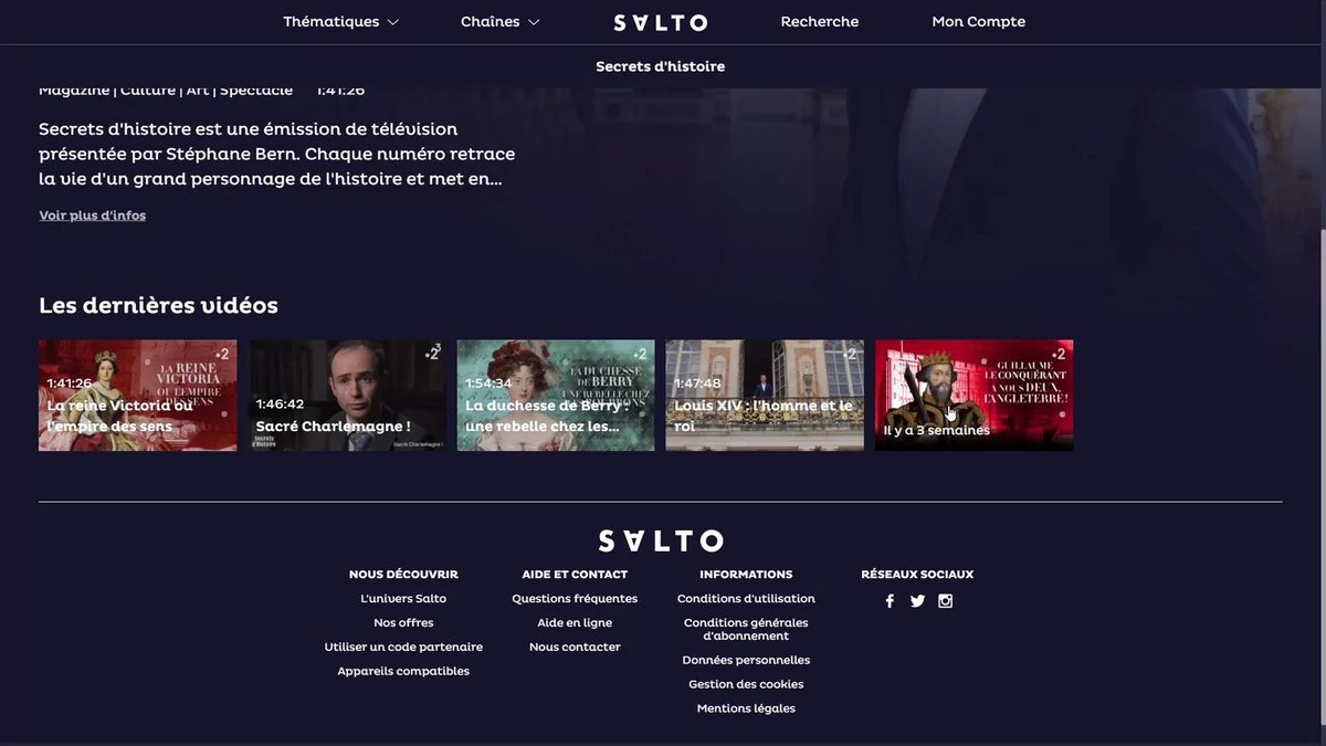 Salto épisodes