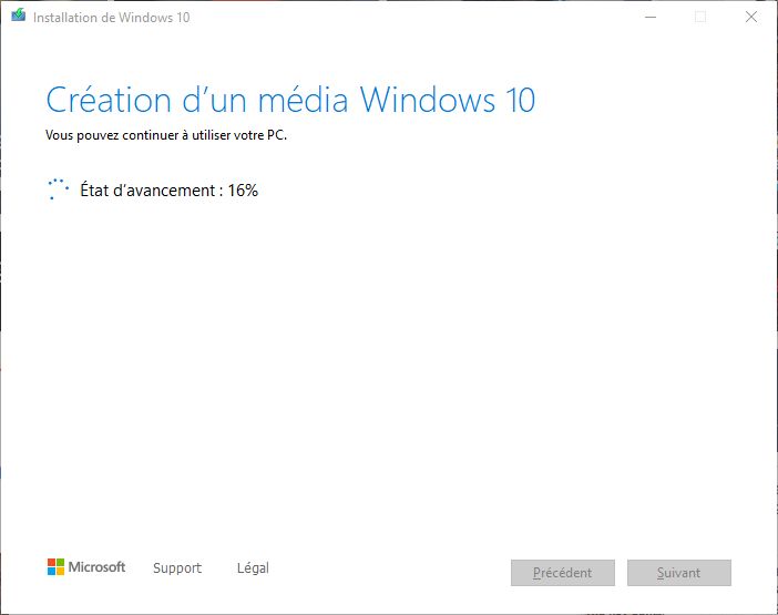Mise à jour Windows 10 © Nerces