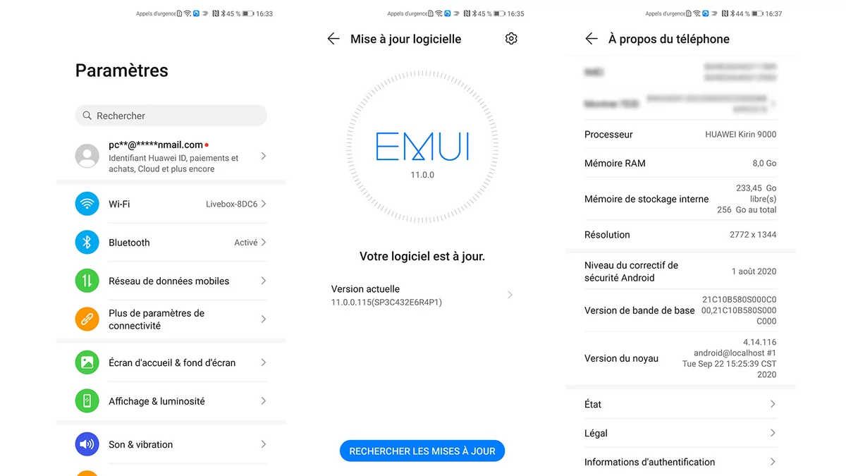 Huawei Mate 40 Pro ui © © Pierre Crochart pour Clubic