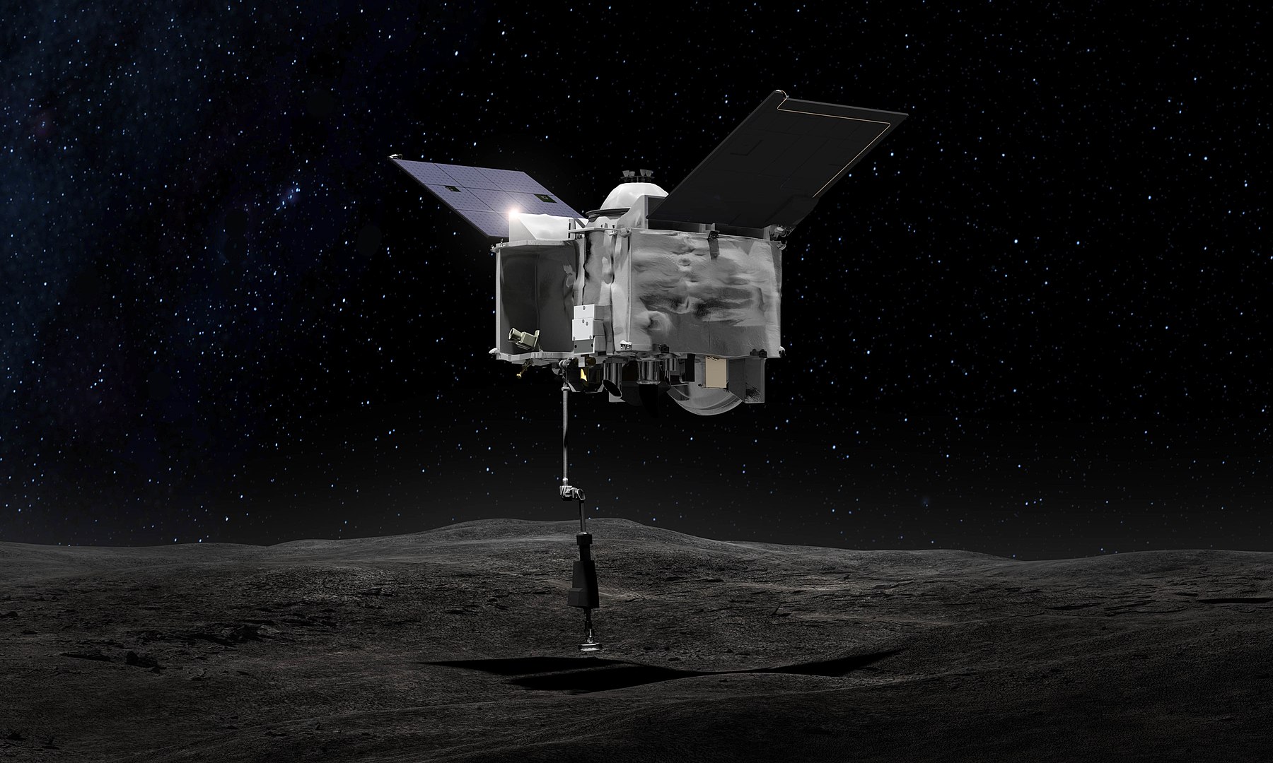 La sonde OSIRIS-REx a (probablement) capturé plus de 60 grammes de gravats de l'astéroïde Bennu