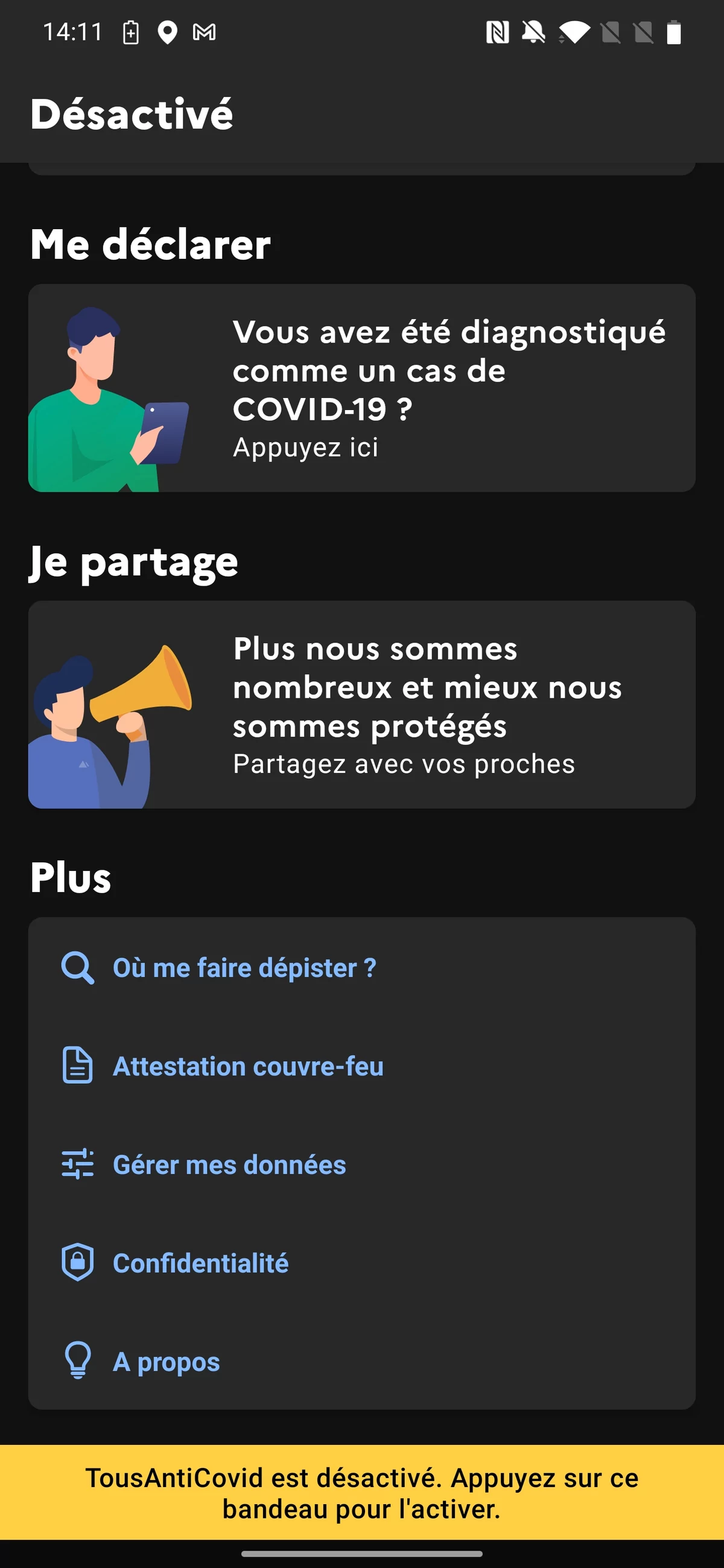 Générateur Attestation TousAntiCovid Android