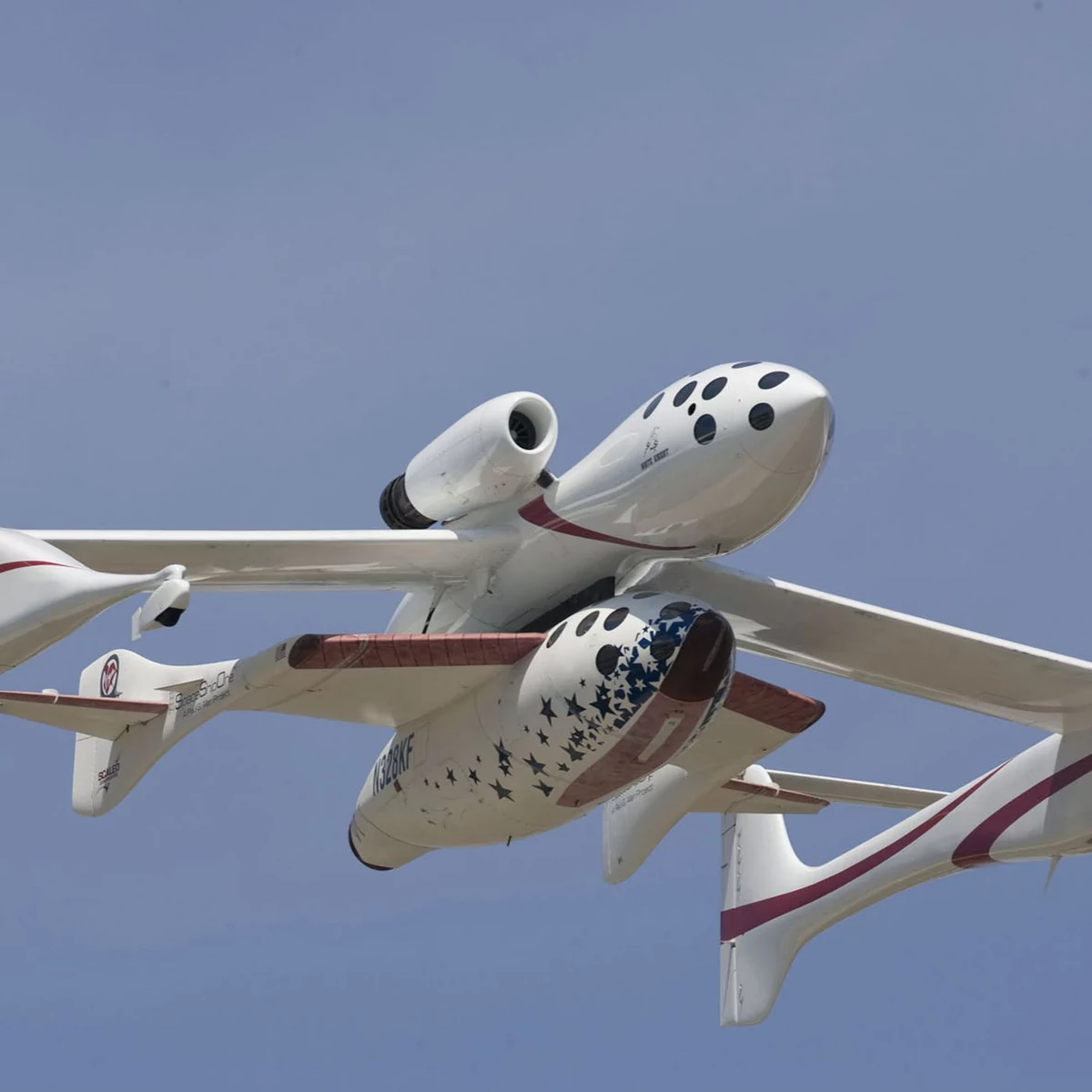 SpaceShipOne Whiteknight en vol © Scaled Composites