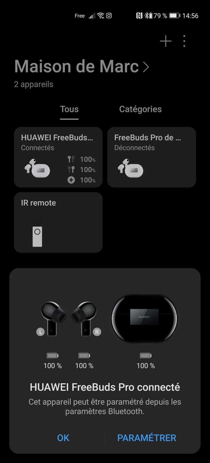 Freebuds Pro - interface 1 © Clubic - Marc Mitrani