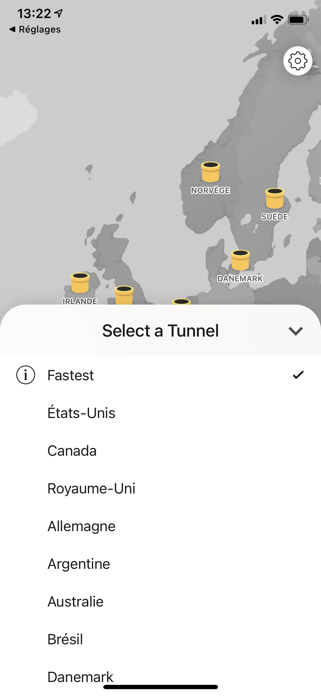TunnelBear iOS