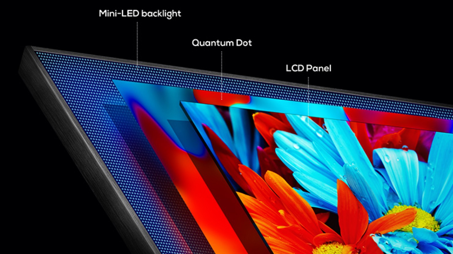 Outre leur pic lumineux, les dalles Mini LED jouissent d'un bel avantage face à l'OLED