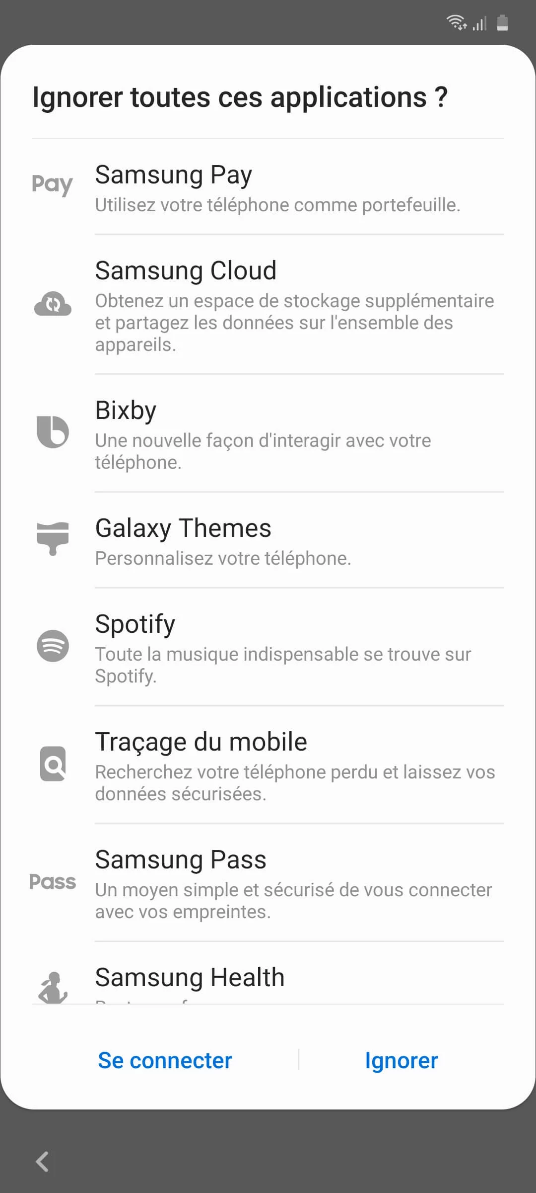 Samsung Galaxy A41 Applications
