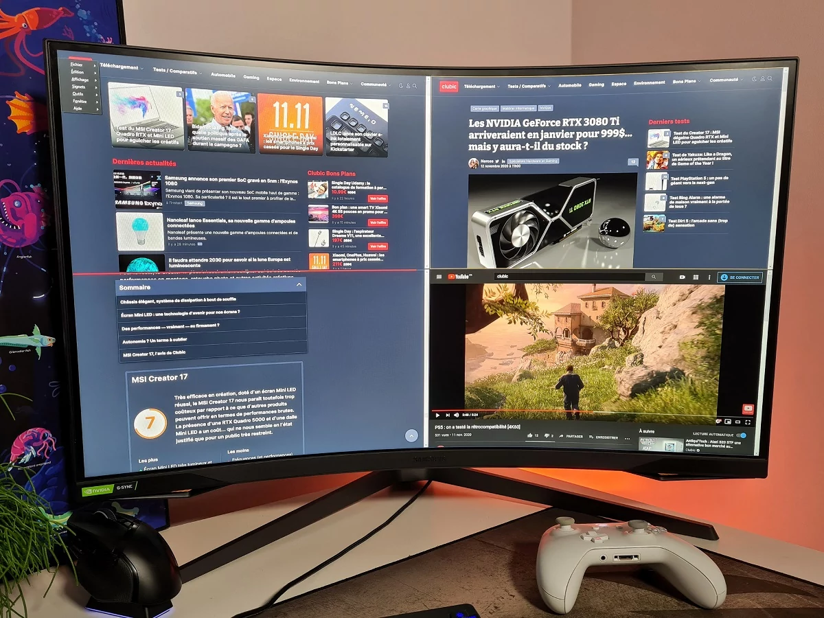 Test Samsung G7 Odyssey_12 © Matthieu Legouge
