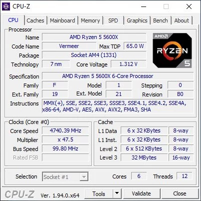AMD Ryzen 5 5600X © Nerces