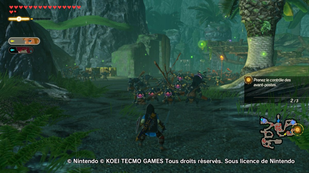 Les ennemis déferlent sur Link et ses compagnons par dizaines !