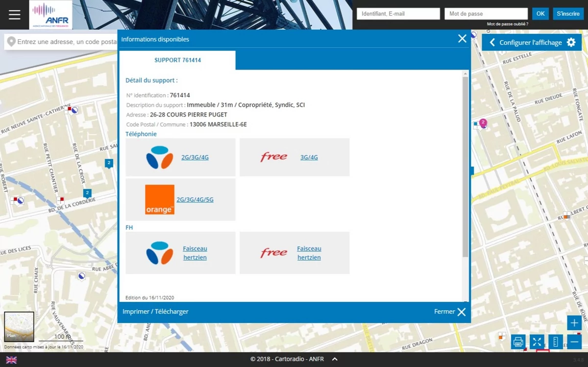 Découvrez Cartoradio, l'outil qui vous donne les positions et mesures de  chaque antenne mobile