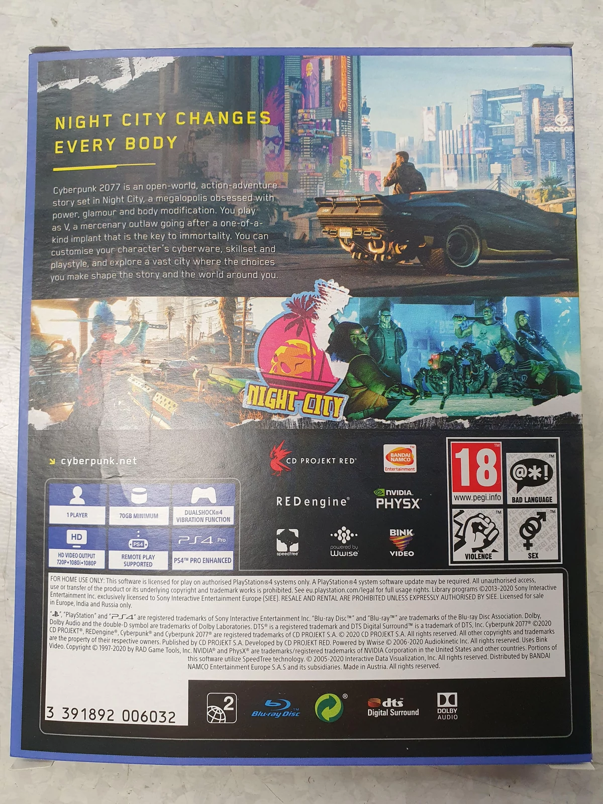 Cyberpunk 77 La Version Ps4 Embarque Deux Blu Ray Et Necessite 70 Go D Espace Disque