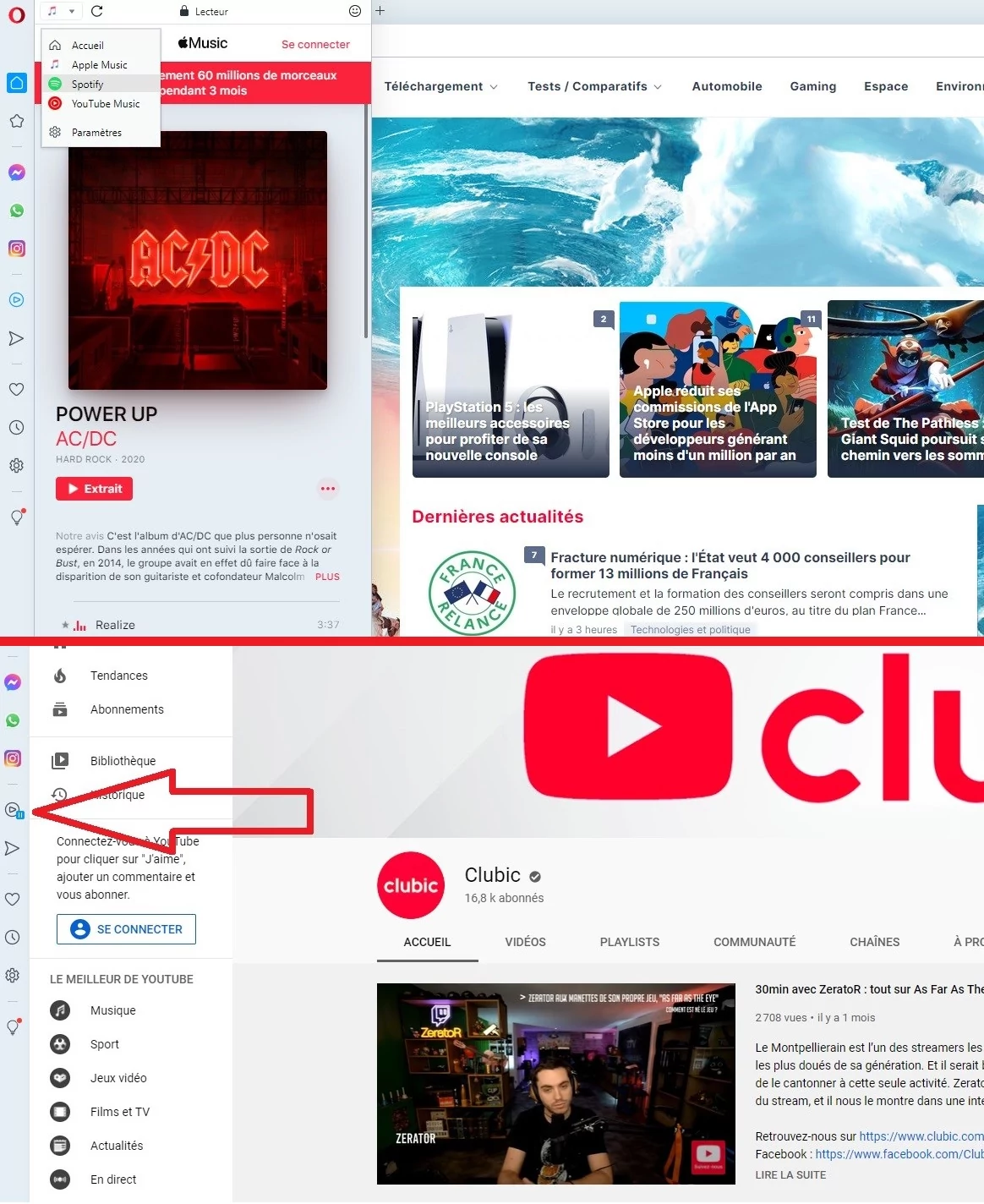 Opera Lecteur © Clubic