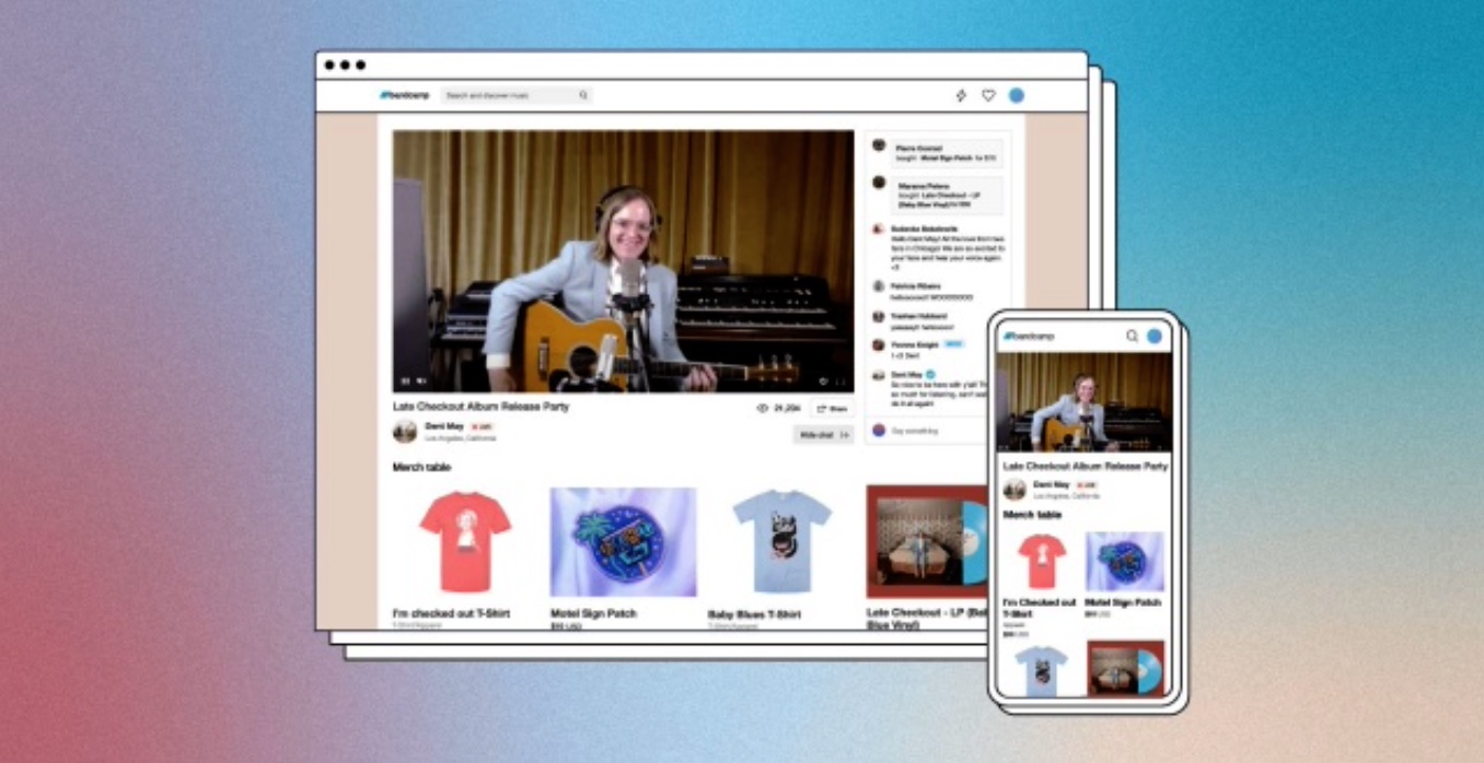 Les concerts débarquent (enfin) sur Bandcamp